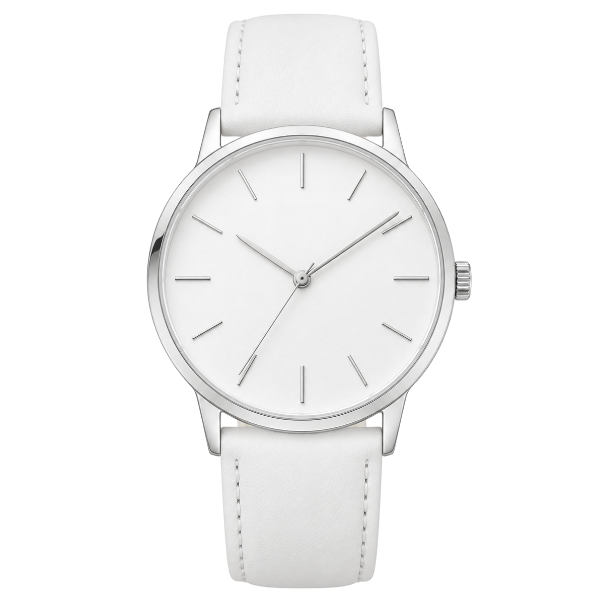 Premium Herren Armbanduhr mit minimalistischem Design – Weiß & Silber | ODRIEENJY