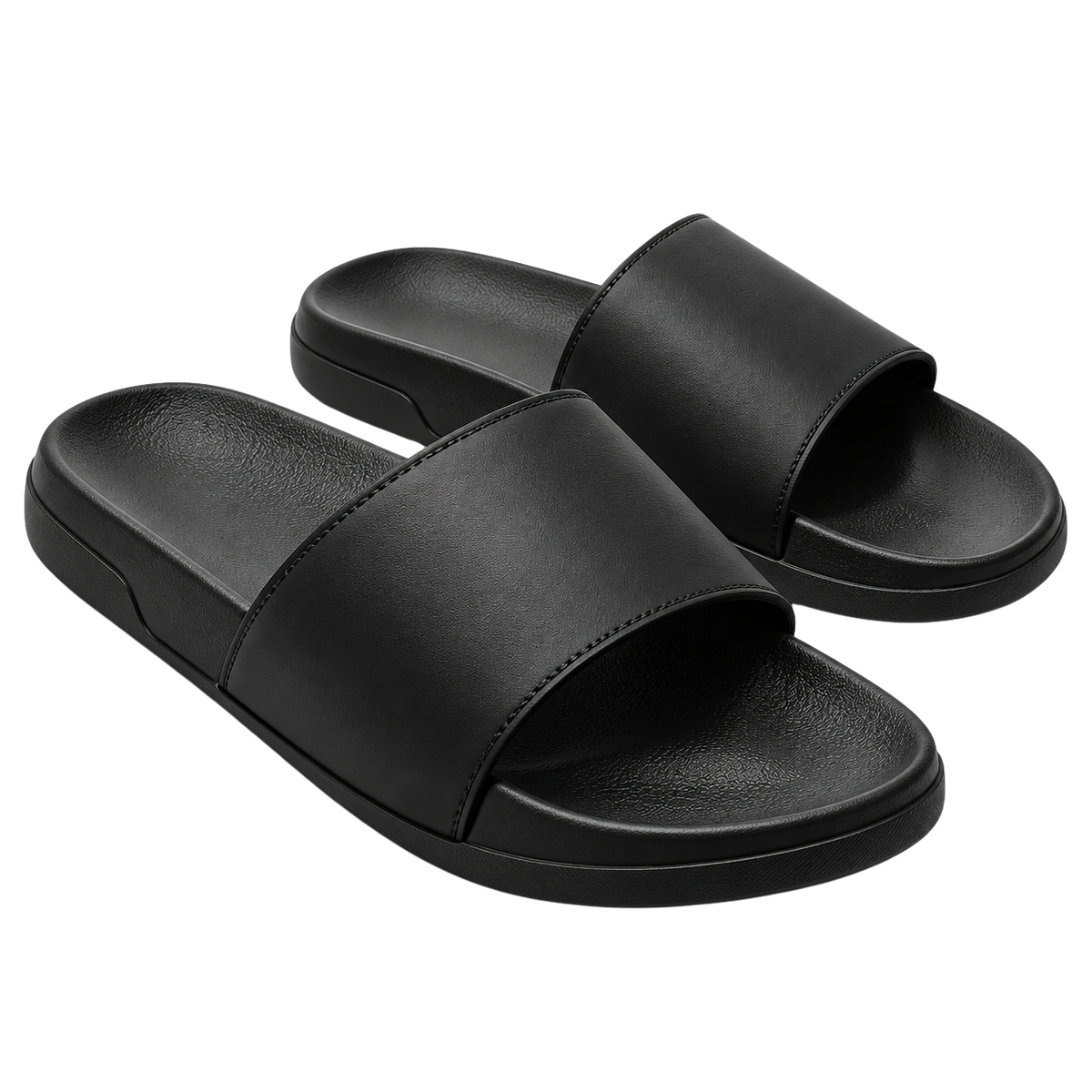 Premium Herren Badesandalen mit minimalistischem Design – Schwarz | ODRIEENJY